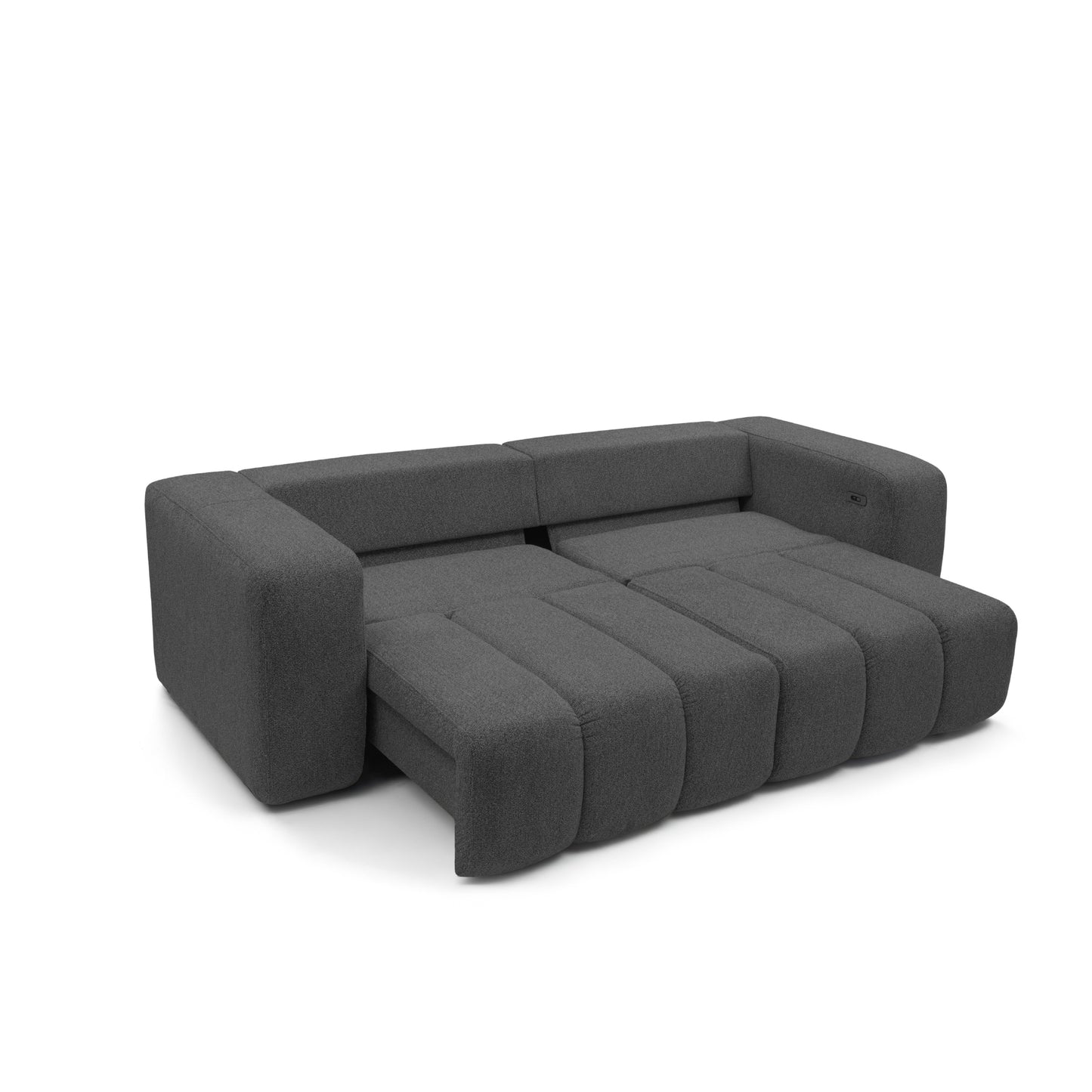 Sofa z elektrycznym wysuwem siedzisk Bern