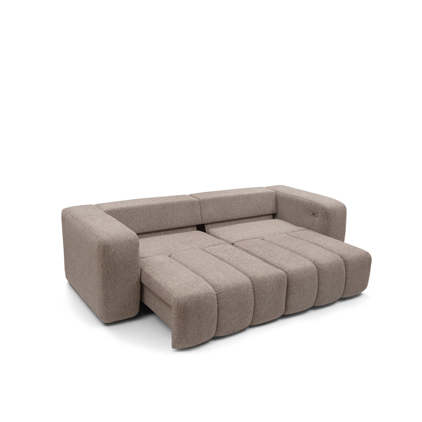 Sofa z elektrycznym wysuwem siedzisk Bern