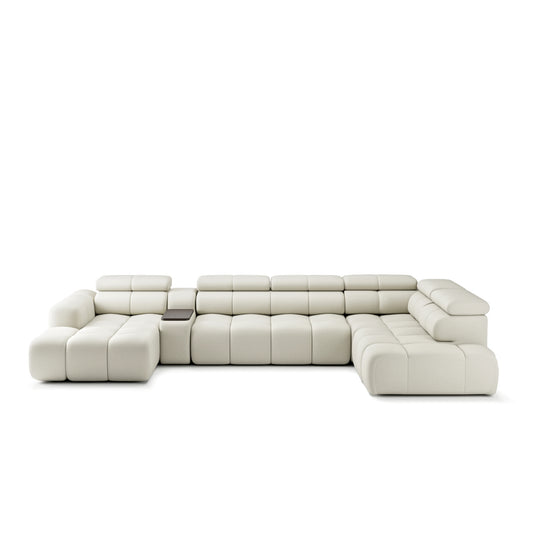 Bloom modular corner sofa with electric seat extension