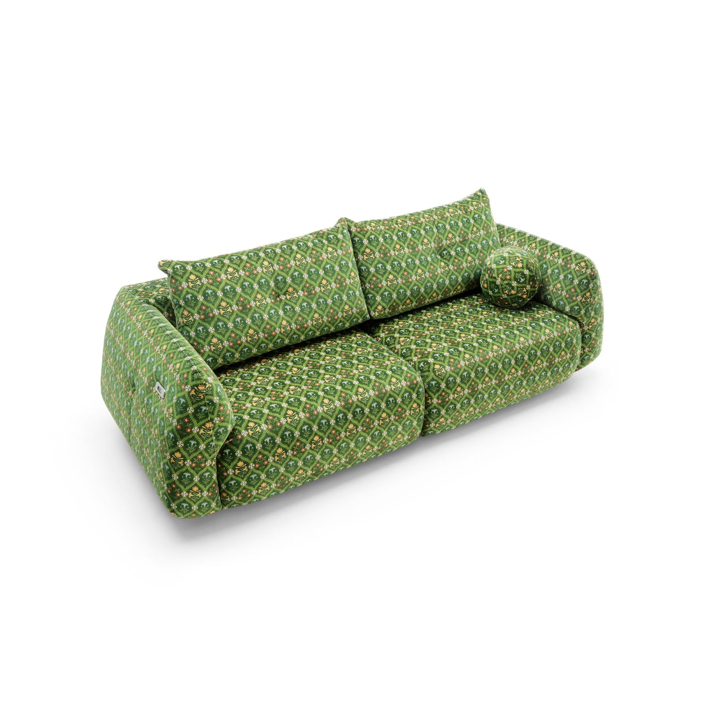 Sofa z elektrycznym wysuwem siedzisk Camira × Tyszka