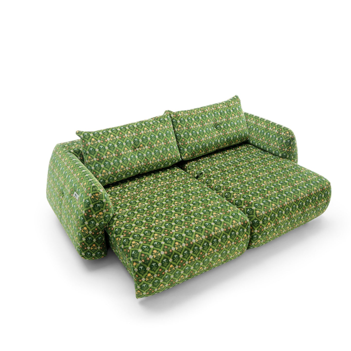 Sofa z elektrycznym wysuwem siedzisk Camira × Tyszka