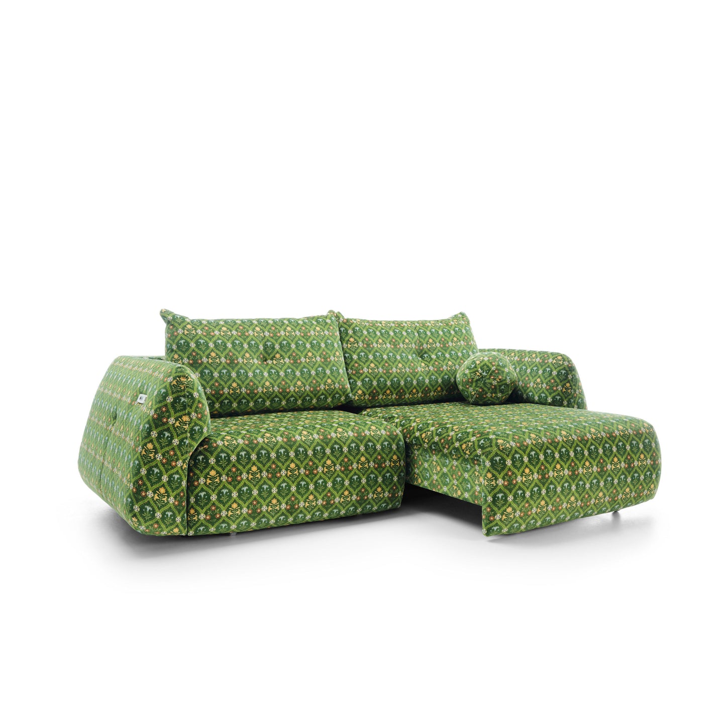 Sofa z elektrycznym wysuwem siedzisk Camira × Tyszka