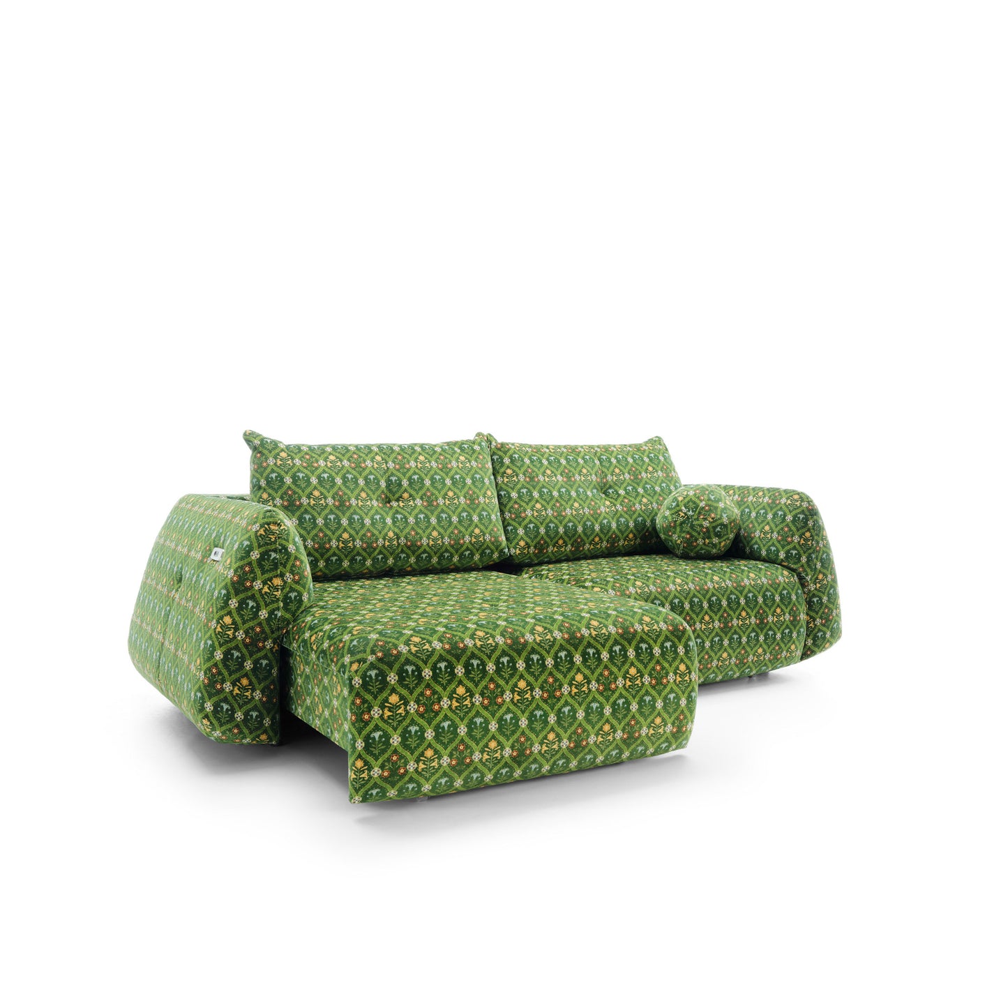 Sofa z elektrycznym wysuwem siedzisk Camira × Tyszka