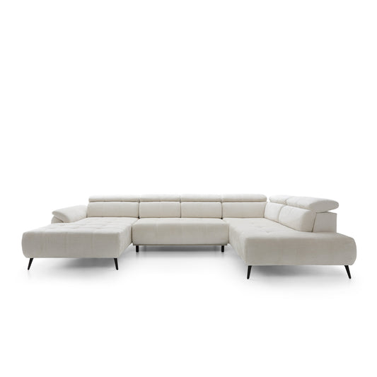 Corner sofa with electric seat extension Genova III