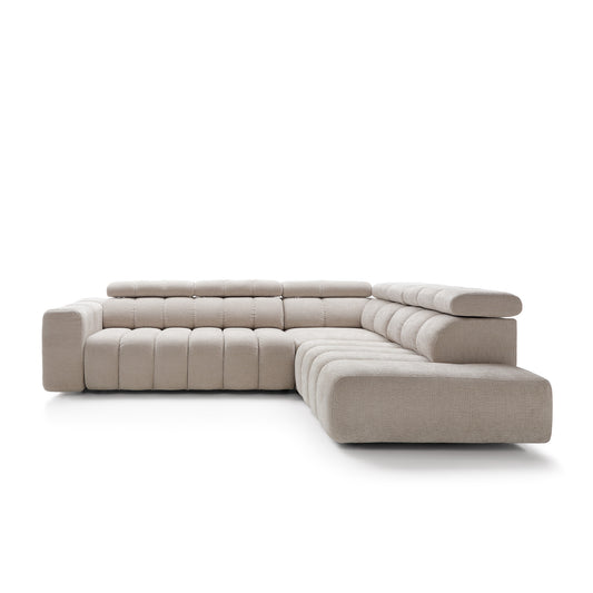Modular corner sofa with electric seat extension Zürich