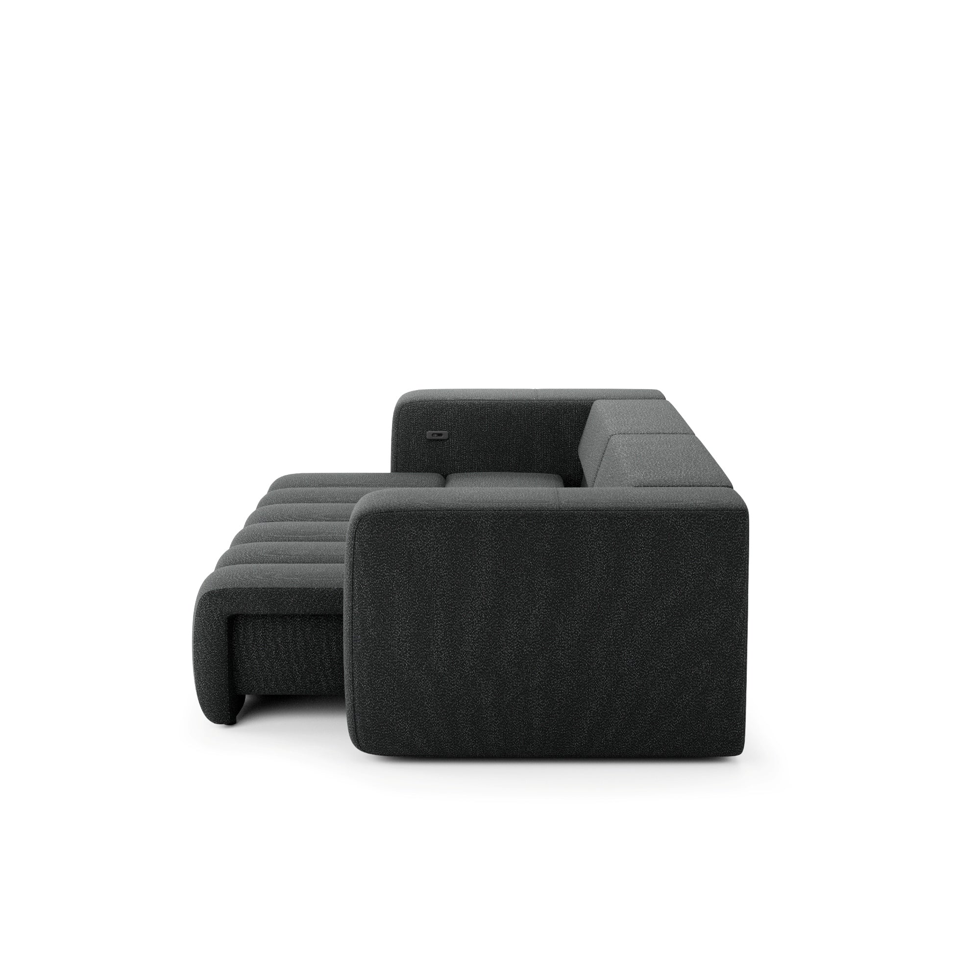 Sofa z elektrycznym wysuwem siedzisk Bern