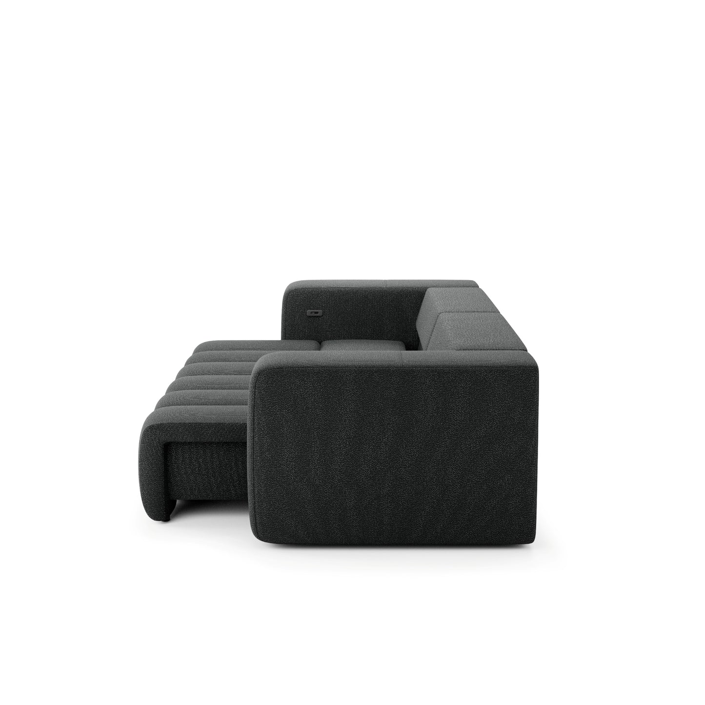 Sofa z elektrycznym wysuwem siedzisk Bern