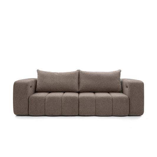 Sofa z elektrycznym wysuwem siedzisk Bern