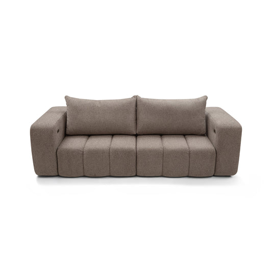 Sofa z elektrycznym wysuwem siedzisk Bern