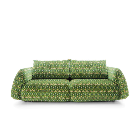 Sofa z elektrycznym wysuwem siedzisk Camira × Tyszka