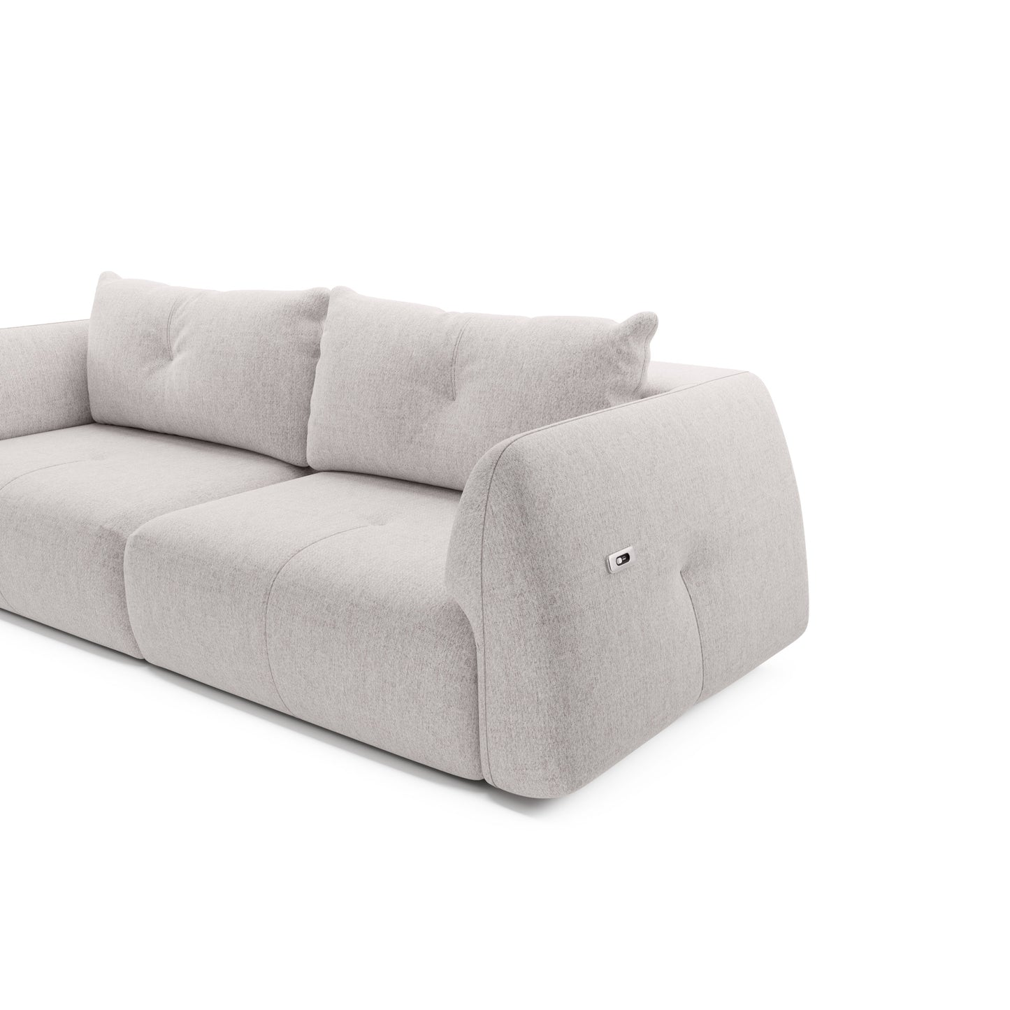 Sofa z elektrycznym wysuwem siedzisk Camira