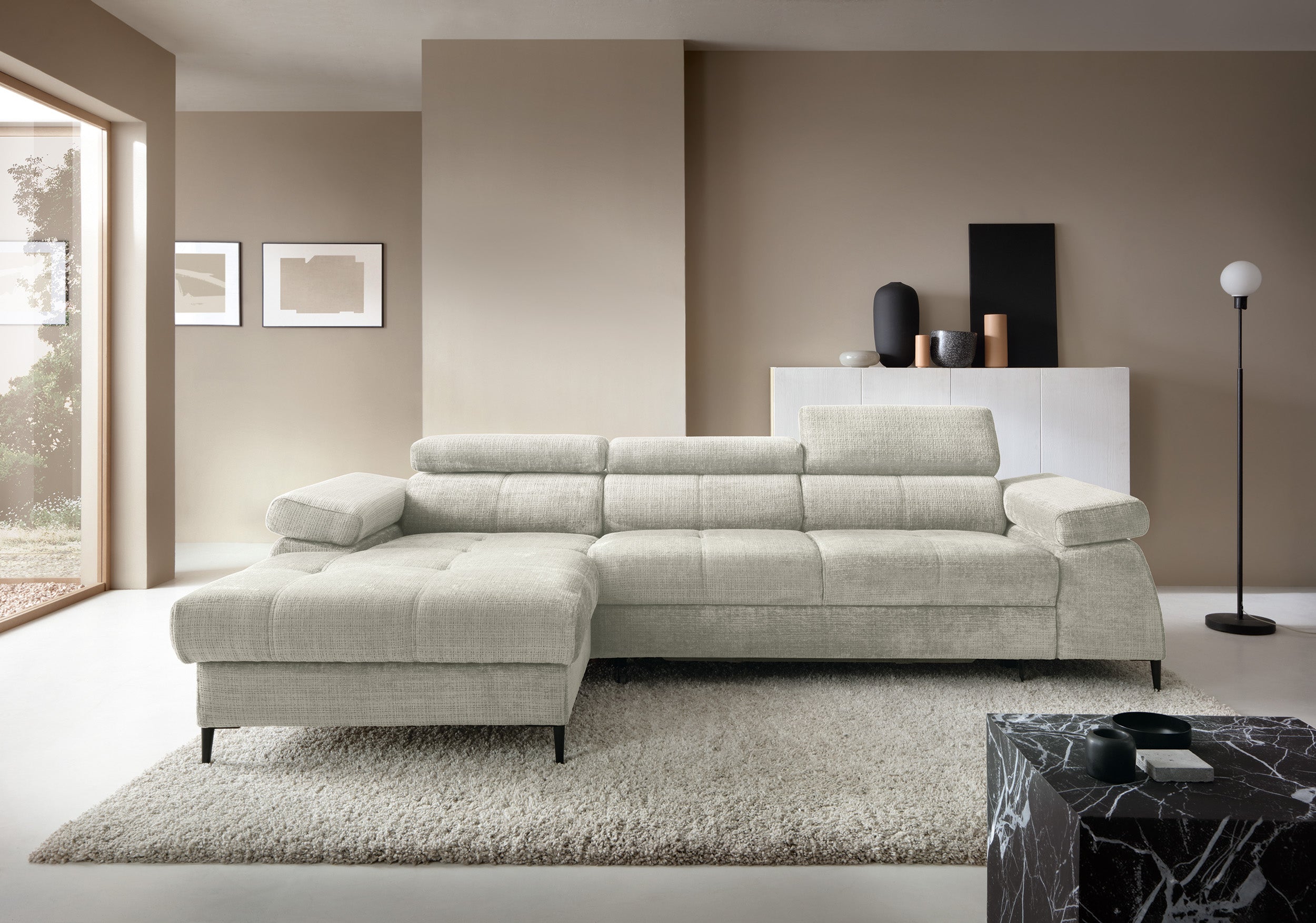 Canapé d'angle avec fonction couchage Cordoba I