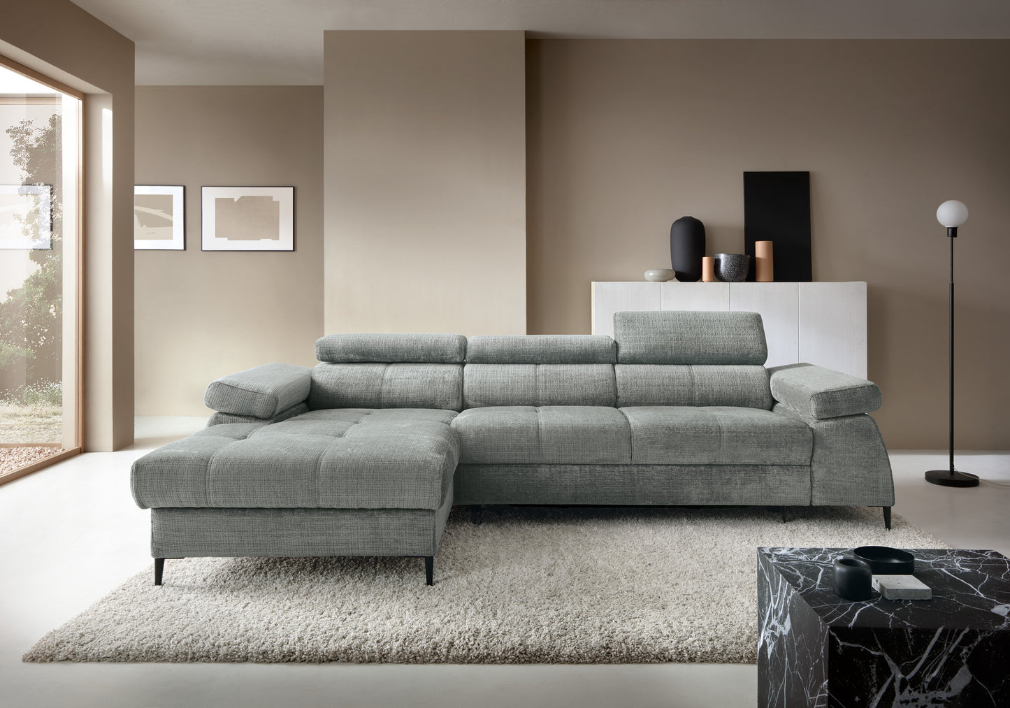 Canapé d'angle avec fonction couchage Cordoba I