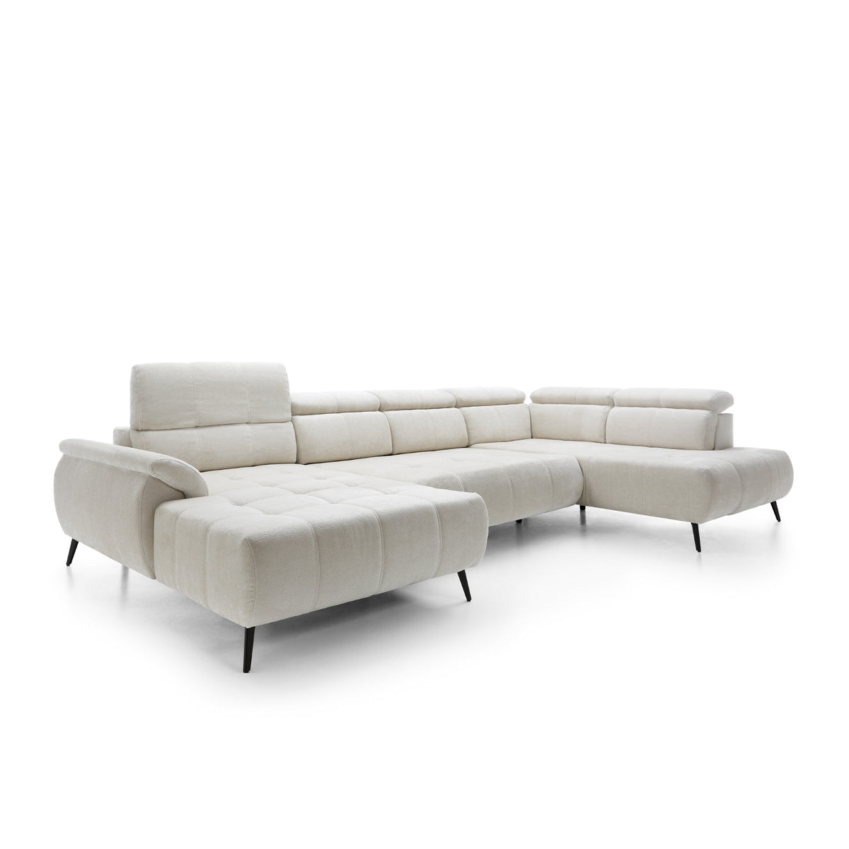 Corner sofa with electric seat extension Genova III