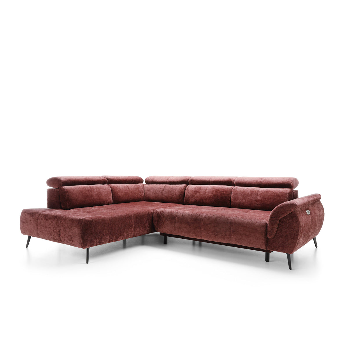 Corner sofa with electric seat extension Genova II
