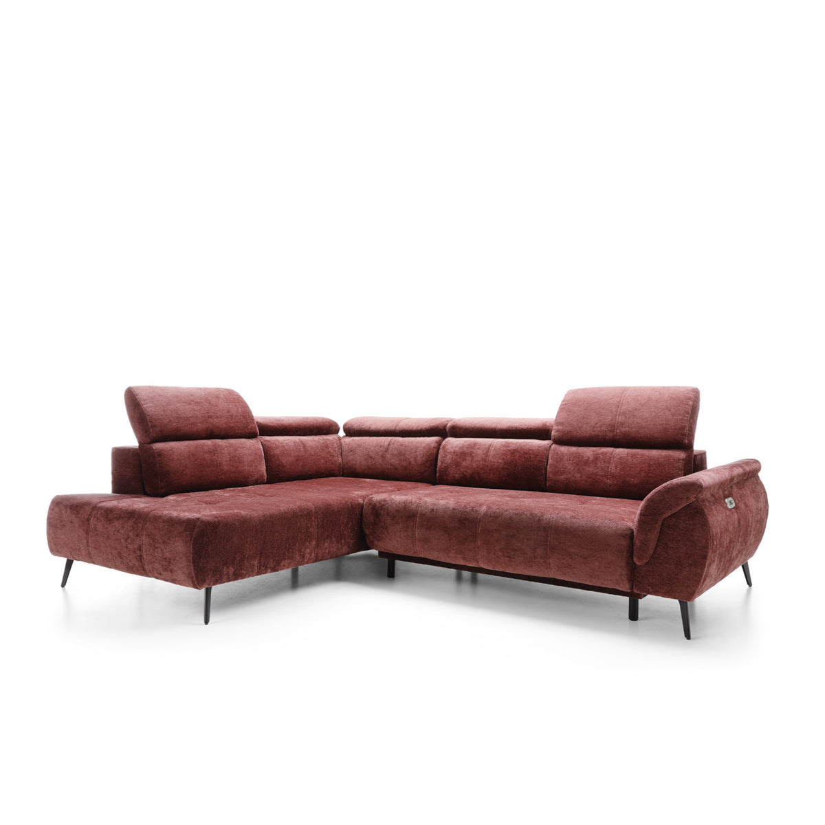 Corner sofa with electric seat extension Genova II
