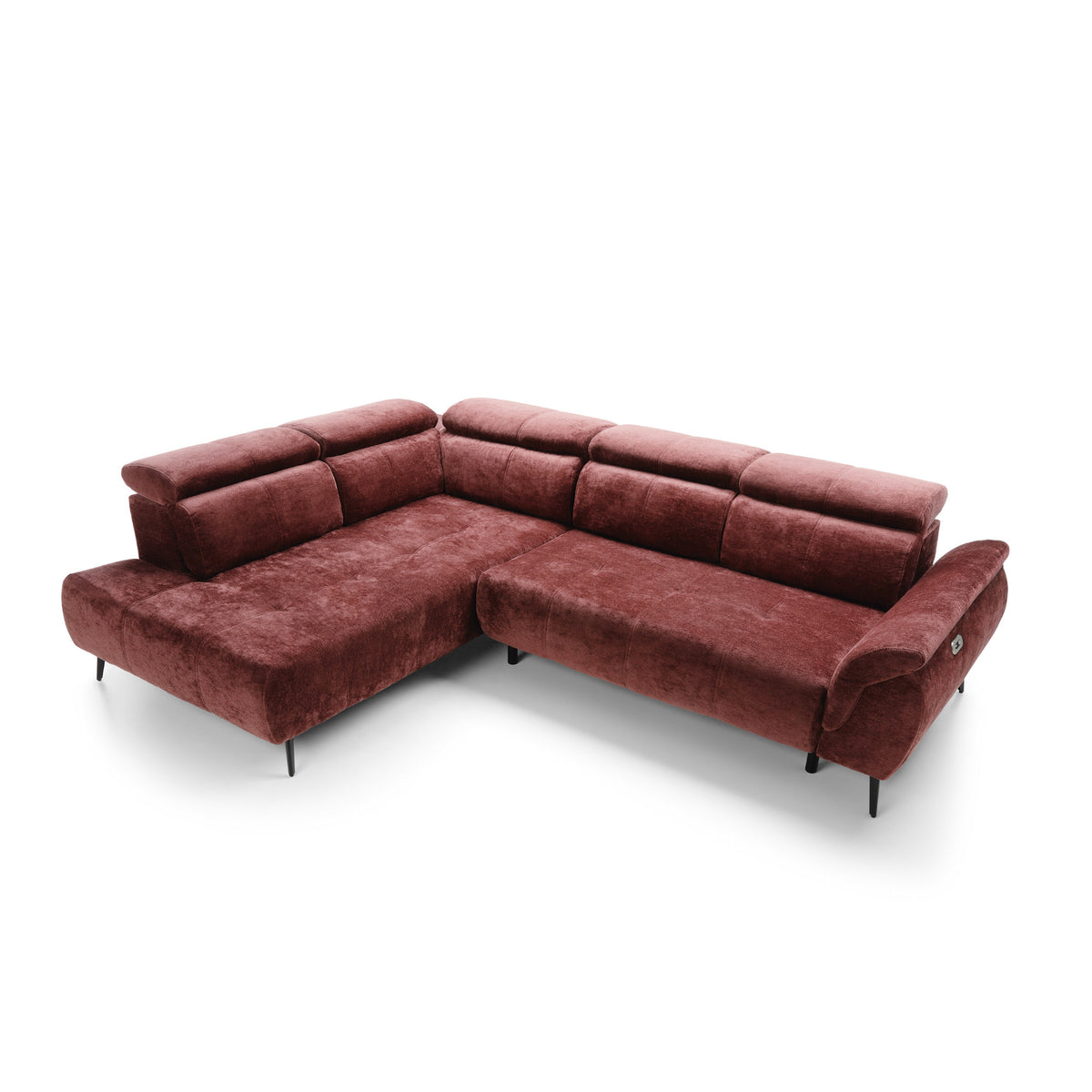Corner sofa with electric seat extension Genova II