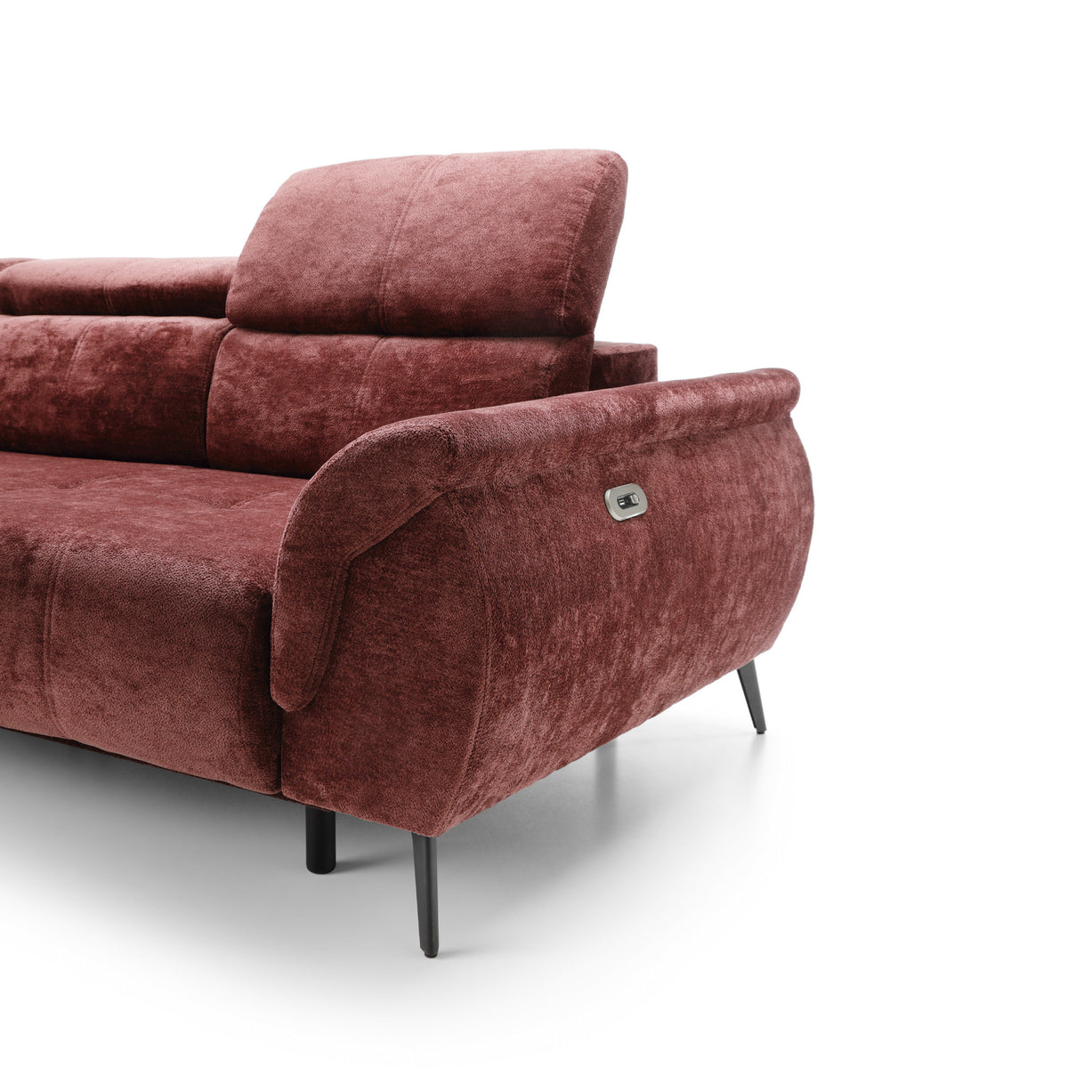 Corner sofa with electric seat extension Genova II