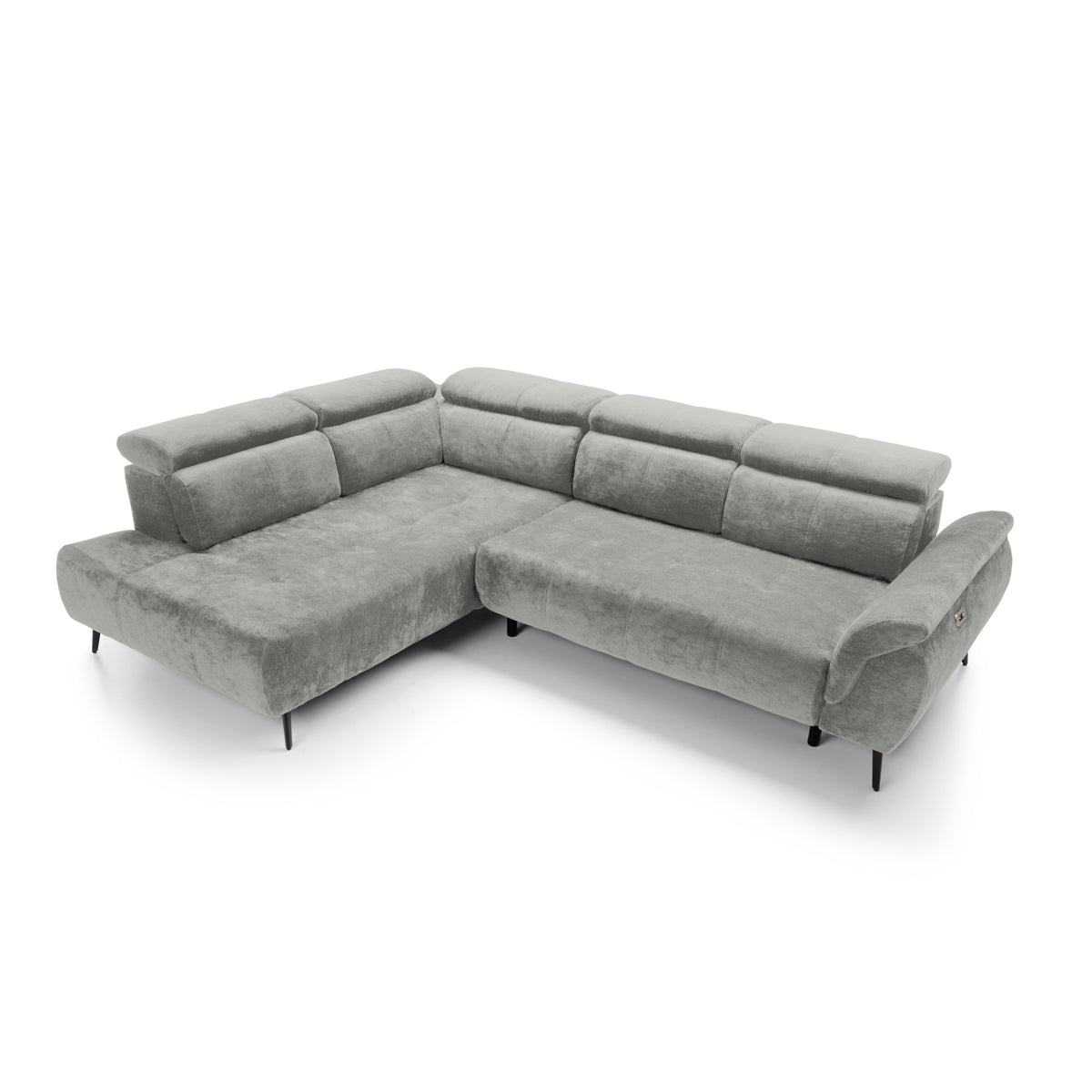 Corner sofa with electric seat extension Genova II