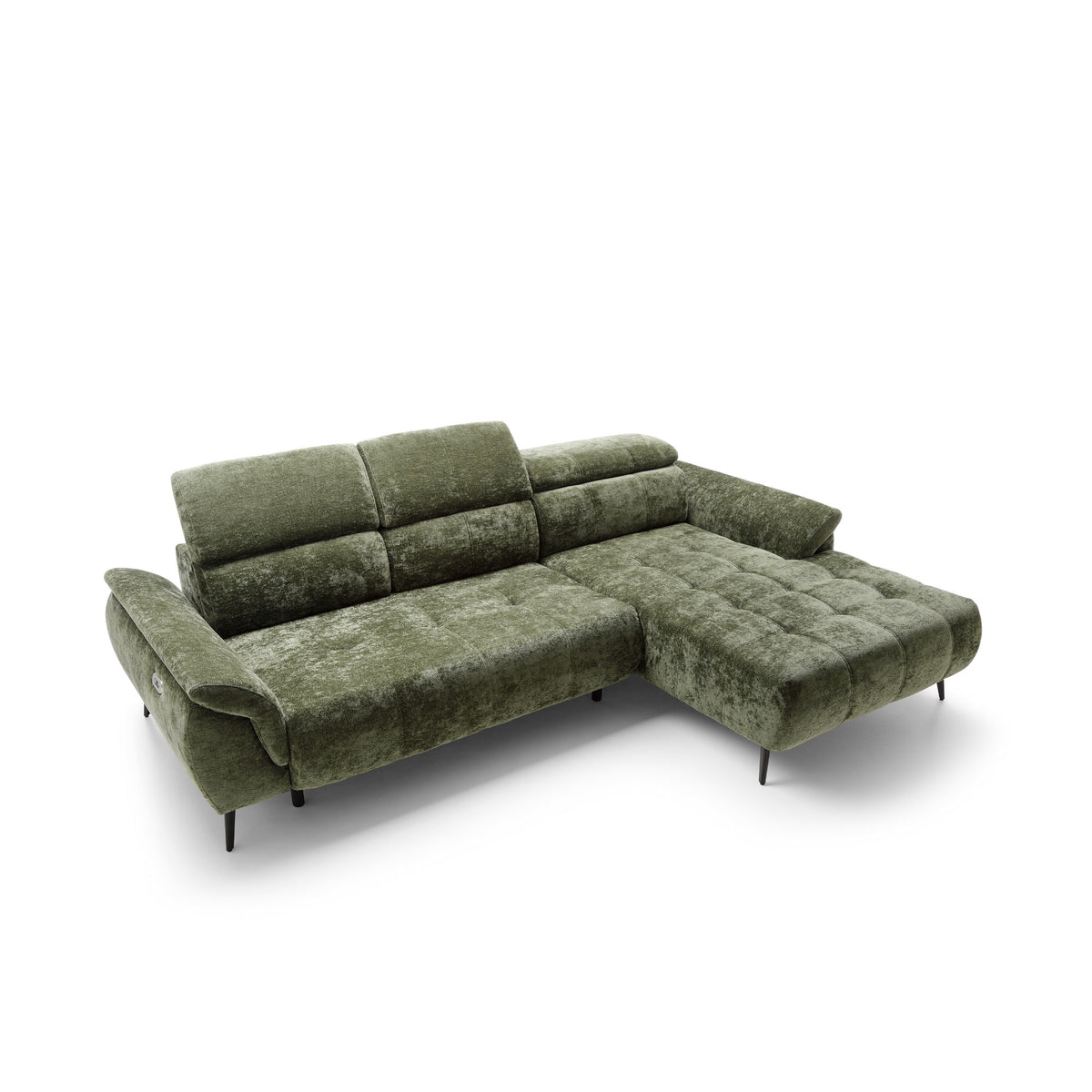 Corner sofa with electric seat extension Genova I