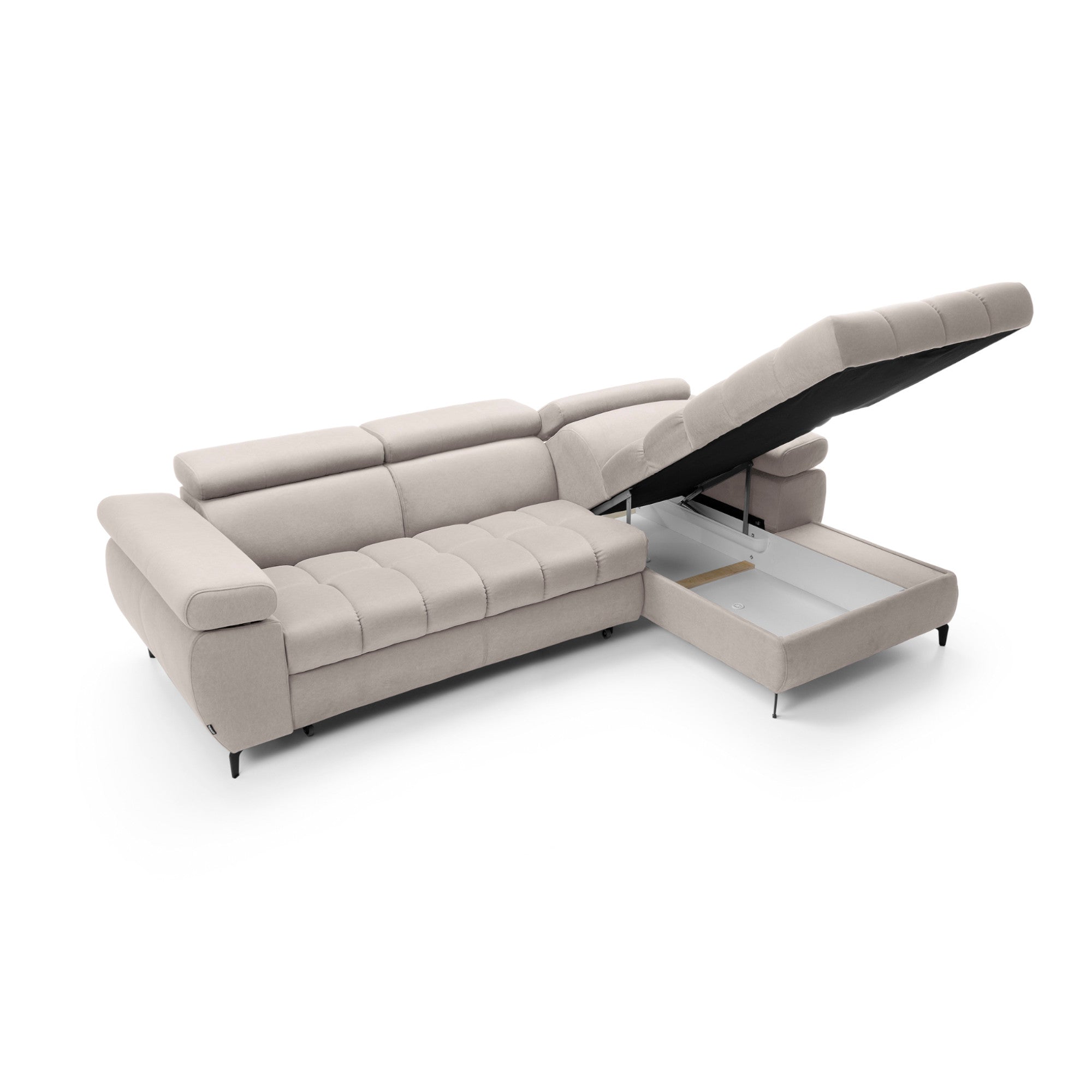 Canapé d'angle avec fonction couchage Lugano I