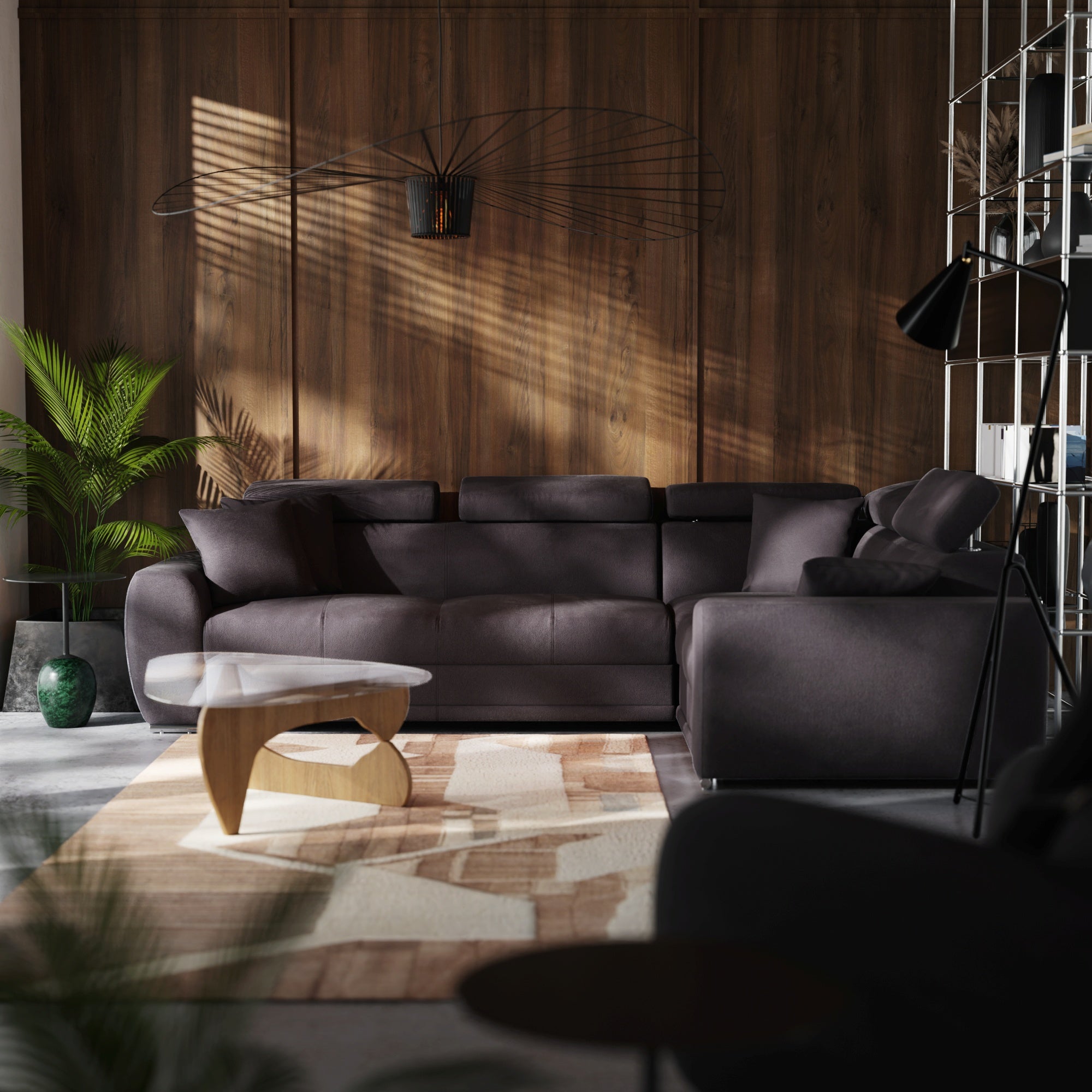 Canapé d'angle Moon avec fonction couchage