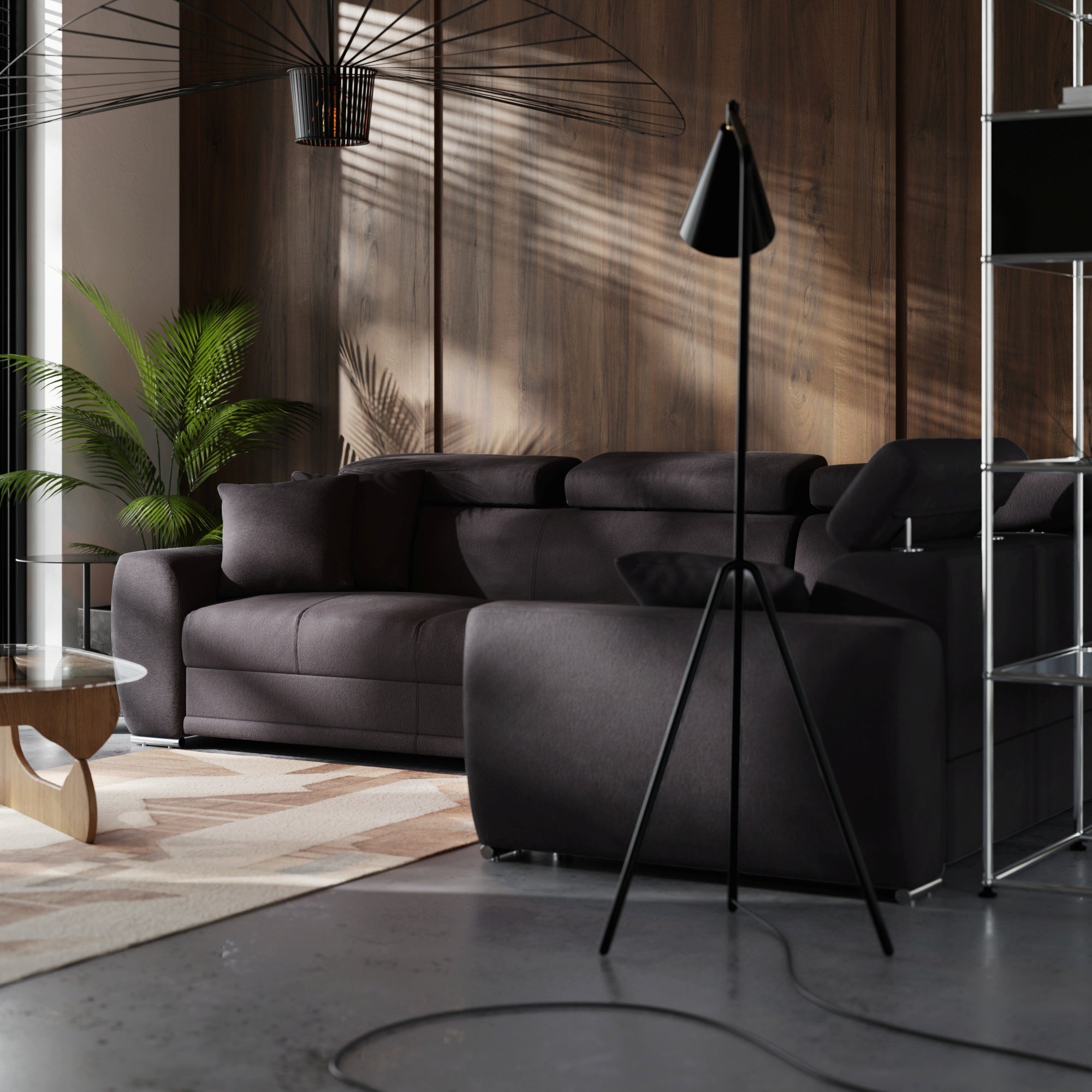 Canapé d'angle Moon avec fonction couchage