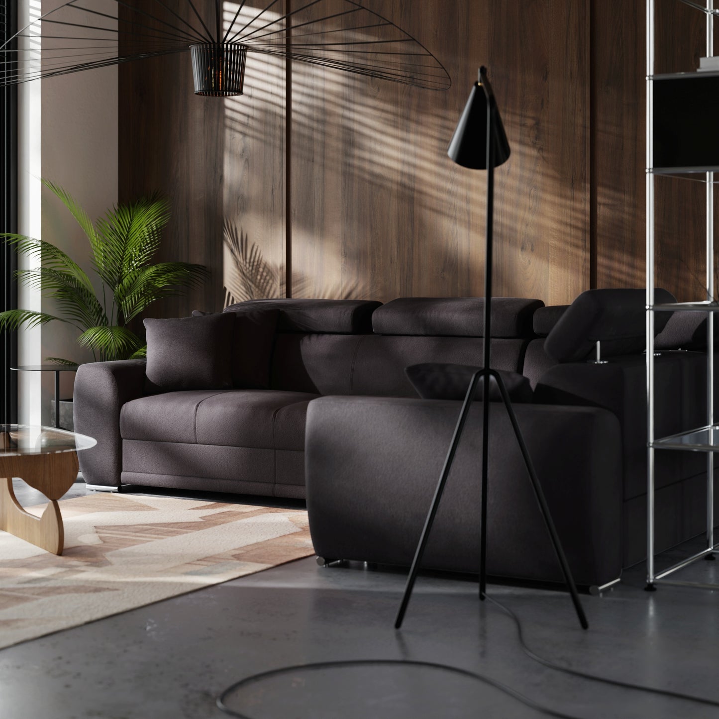 Canapé d'angle Moon avec fonction couchage