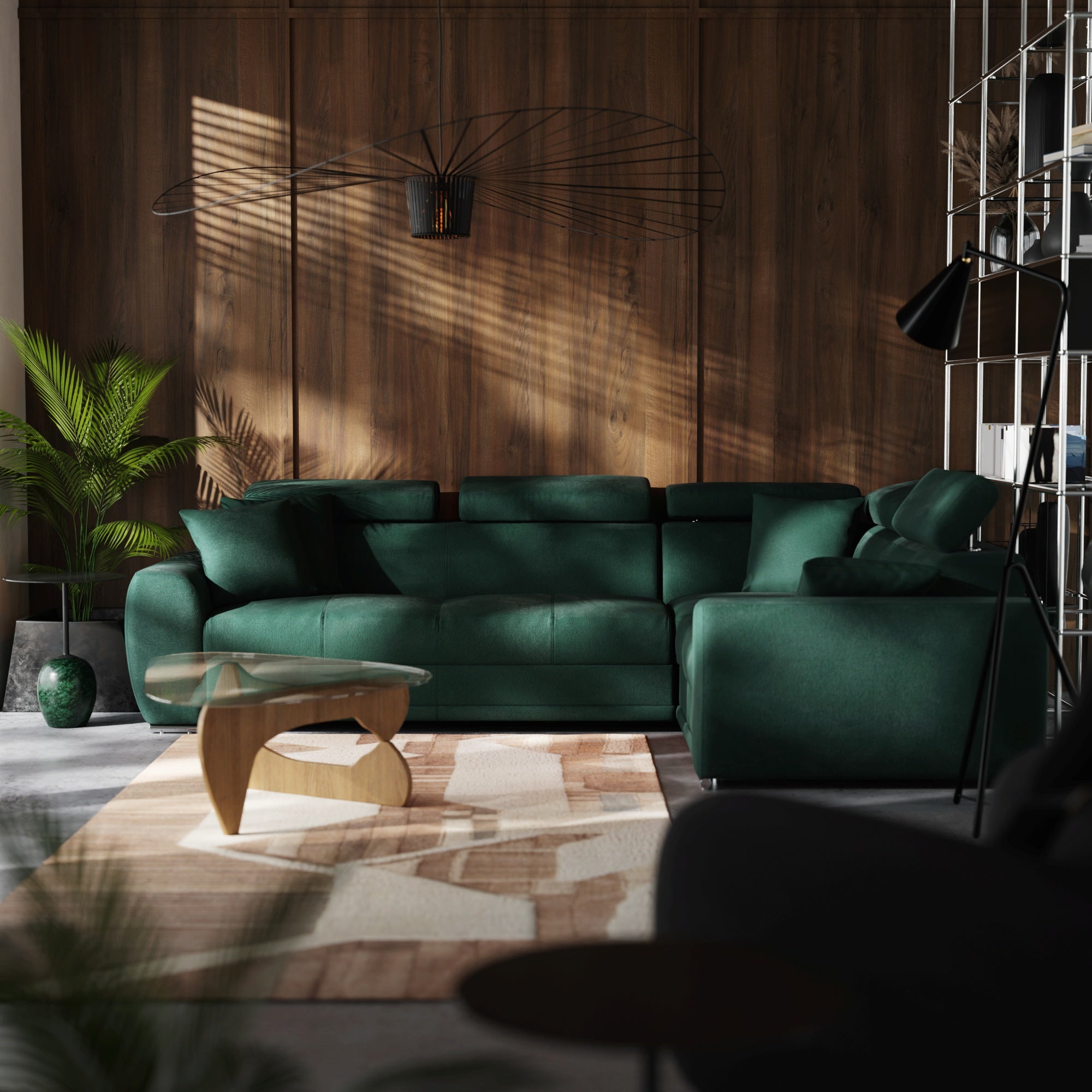 Canapé d'angle Moon avec fonction couchage