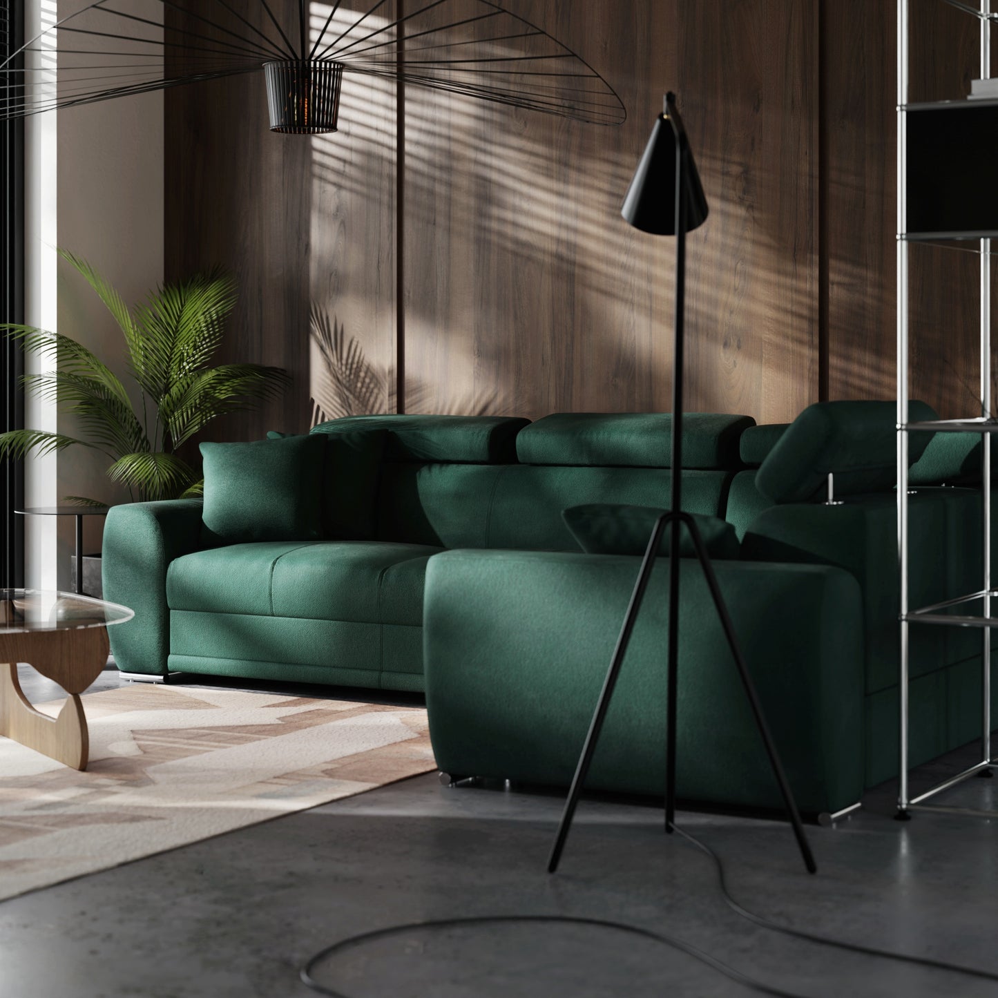 Canapé d'angle Moon avec fonction couchage