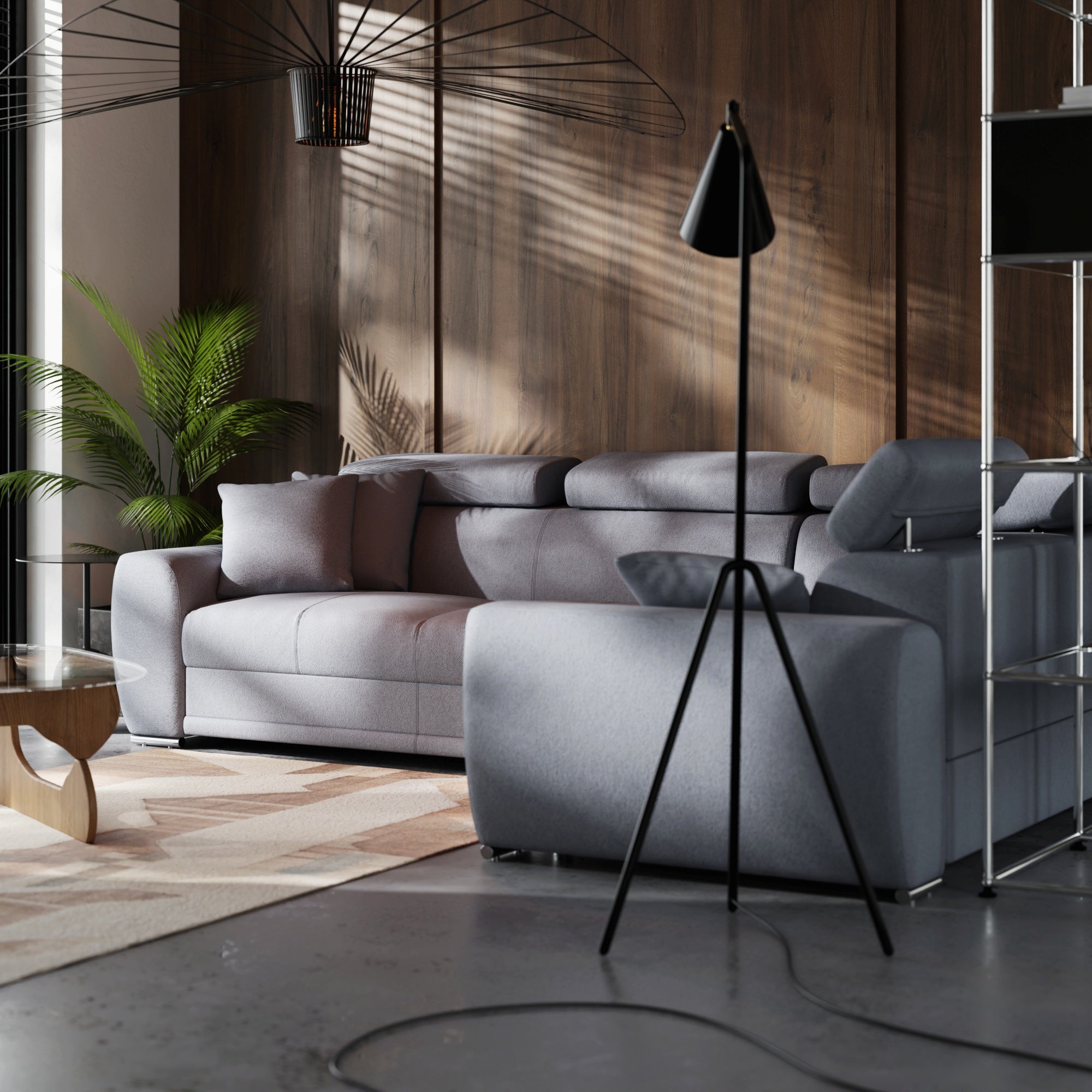 Canapé d'angle Moon avec fonction couchage