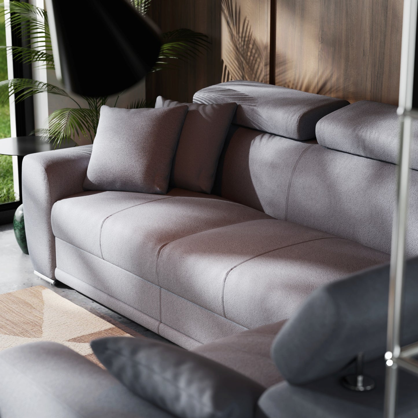 Canapé d'angle Moon avec fonction couchage