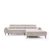 Piano corner sofa with electric seat extension
