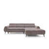 Piano corner sofa with electric seat extension