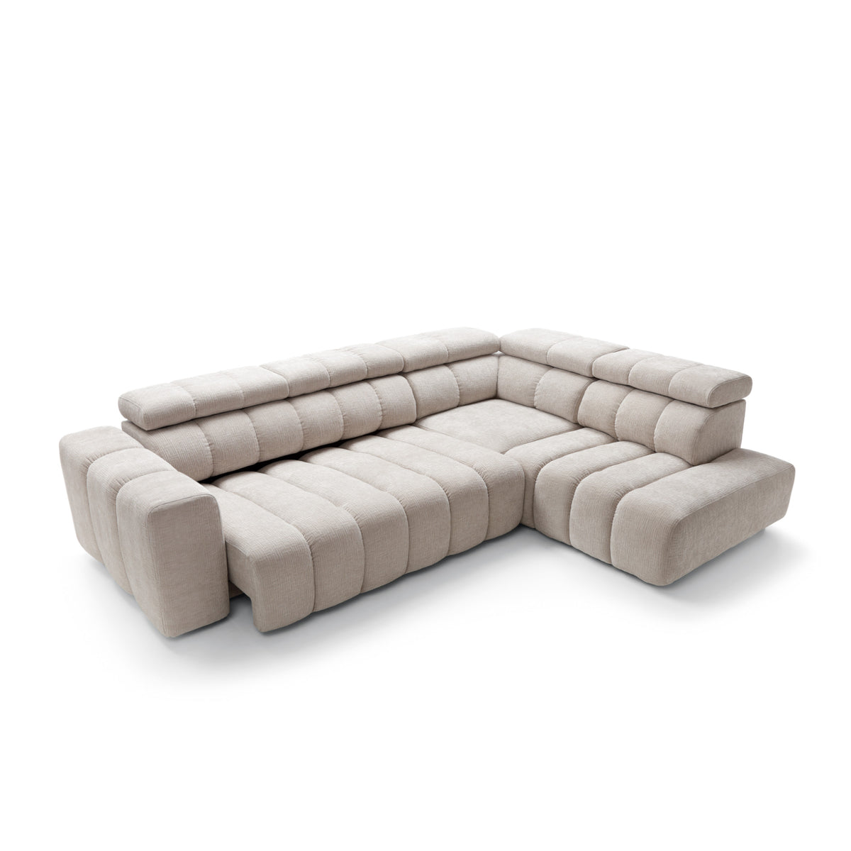 Modular corner sofa with electric seat extension Zürich