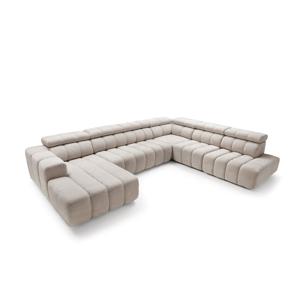 Modular corner sofa with electric seat extension Zürich