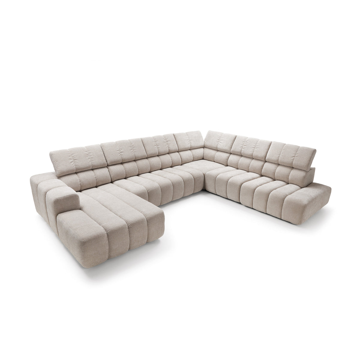 Modular corner sofa with electric seat extension Zürich
