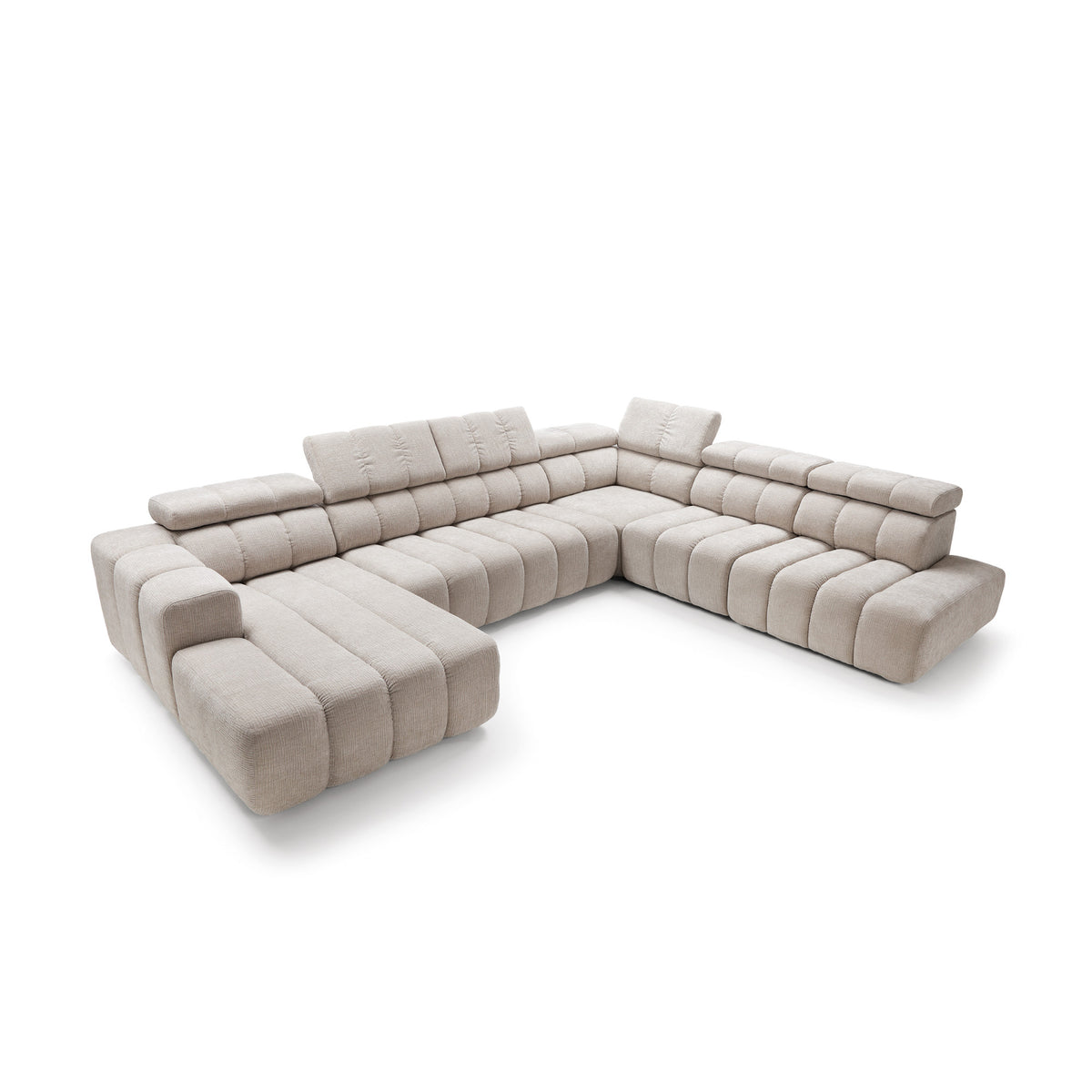 Modular corner sofa with electric seat extension Zürich